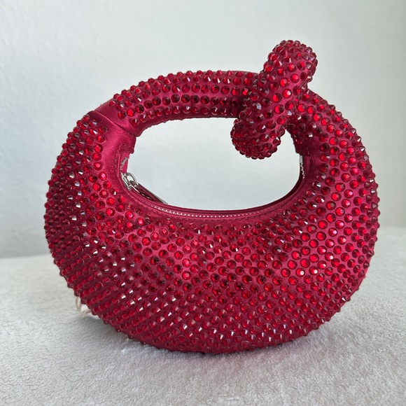 JW PEI Abacus crystal mini bag Red NWT - Picture 6 of 17